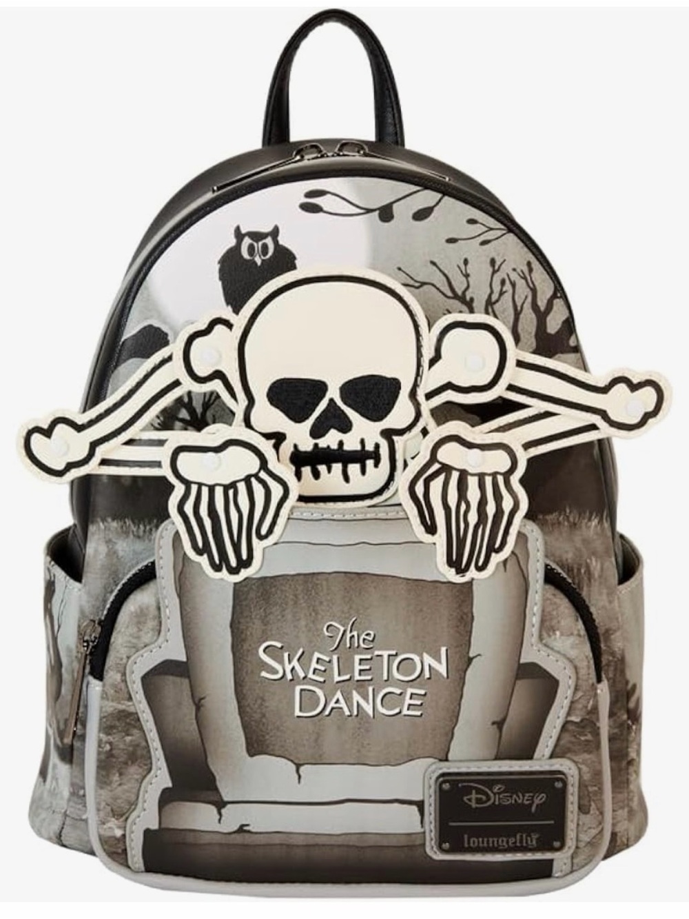 Loungefly Black & Cream 'The Skeleton Dance' Mini Backpack
